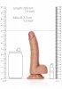 Jak prawdziwy penis dildo na przyssawce 18 cm